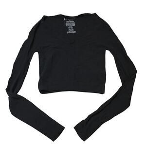Free People Movement Black Long Sleeve Top Size Large